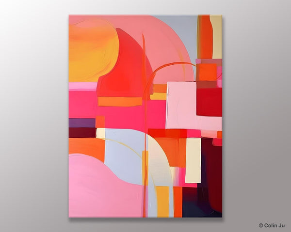 Contemporary Acrylic Painting on Canvas, Modern Wall Art Paintings, Canvas Paintings for Bedroom, Large Original Art, Buy Wall Art Online-Silvia Home Craft