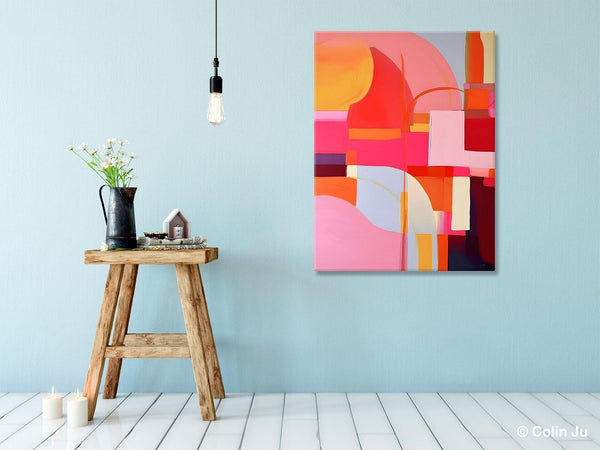 Contemporary Acrylic Painting on Canvas, Modern Wall Art Paintings, Canvas Paintings for Bedroom, Large Original Art, Buy Wall Art Online-Silvia Home Craft