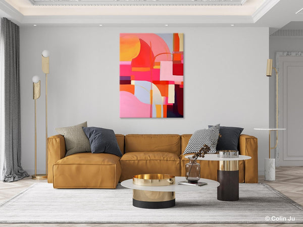 Contemporary Acrylic Painting on Canvas, Modern Wall Art Paintings, Canvas Paintings for Bedroom, Large Original Art, Buy Wall Art Online-Silvia Home Craft