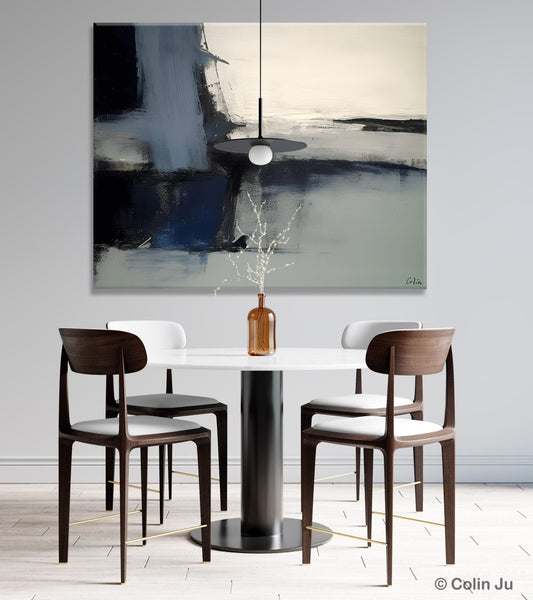 Abstract Painting for Bedroom, Large Original Abstract Art, Contemporary Acrylic Paintings, Abstract Painting on Canvas, Simple Wall Art-Silvia Home Craft