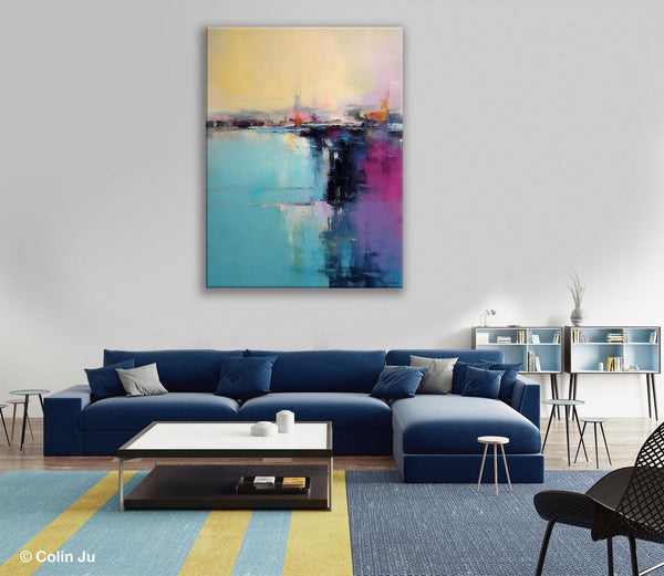 Large Original Artwork, Contemporary Acrylic Painting on Canvas, Large Wall Art Paintings for Living Room, Modern Canvas Art Paintings-Silvia Home Craft