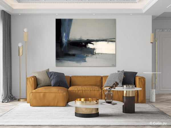 Extra Large Abstract Painting for Bedroom, Large Original Abstract Wall Art, Contemporary Acrylic Paintings, Abstract Paintings on Canvas-Silvia Home Craft