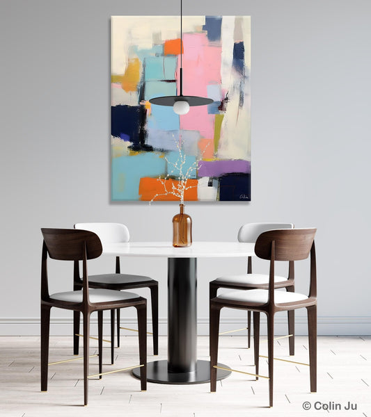 Original Canvas Art, Contemporary Acrylic Painting on Canvas, Large Wall Art Painting for Bedroom, Oversized Modern Abstract Wall Paintings-Silvia Home Craft