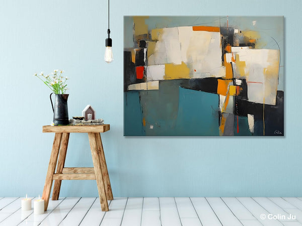 Hand Painted Canvas Art, Large Wall Art Ideas for Living Room, Oversized Canvas Paintings, Original Abstract Art, Contemporary Acrylic Art-Silvia Home Craft