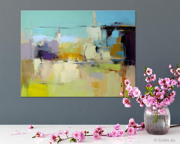 Large Acrylic Paintings on Canvas, Original Abstract Art, Contemporary Acrylic Painting on Canvas, Oversized Modern Abstract Wall Paintings-Silvia Home Craft
