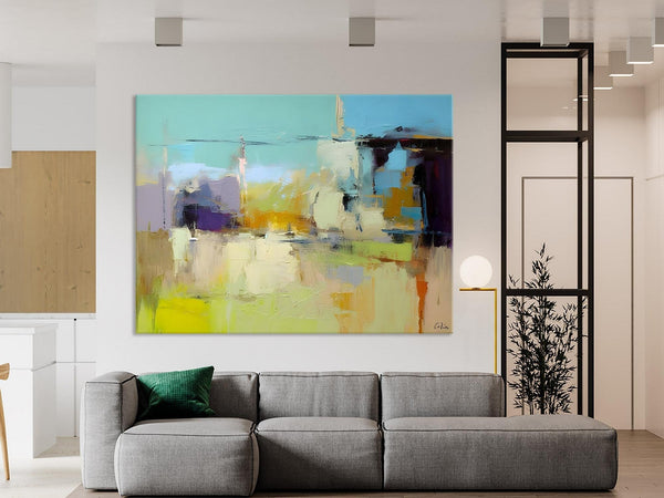Large Acrylic Paintings on Canvas, Original Abstract Art, Contemporary Acrylic Painting on Canvas, Oversized Modern Abstract Wall Paintings-Silvia Home Craft