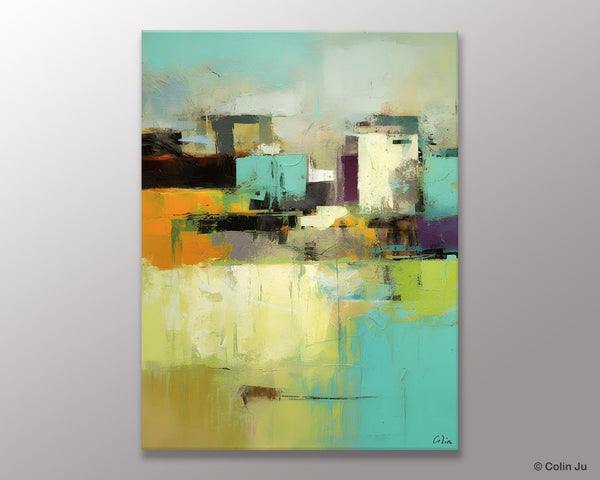 Contemporary Wall Art Paintings, Abstract Wall Paintings, Extra Large Paintings for Dining Room, Hand Painted Canvas Art, Original Artowrk-Silvia Home Craft
