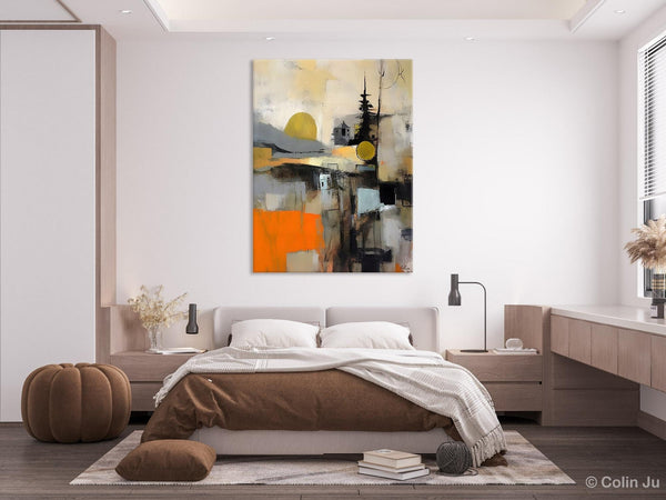 Original Canvas Art, Contemporary Acrylic Painting on Canvas, Large Wall Art Painting for Bedroom, Oversized Modern Abstract Wall Paintings-Silvia Home Craft
