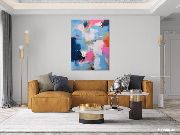 Oversized Modern Abstract Wall Paintings, Original Canvas Art, Contemporary Acrylic Painting on Canvas, Large Wall Art Painting for Bedroom-Silvia Home Craft