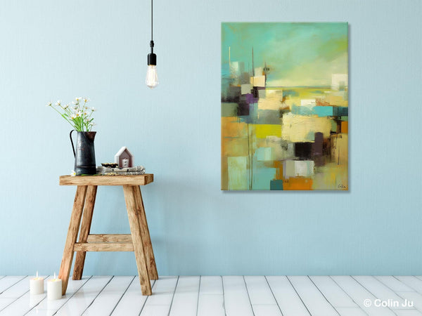Original Canvas Art, Contemporary Acrylic Painting on Canvas, Large Wall Art Painting for Bedroom, Oversized Modern Abstract Wall Paintings-Silvia Home Craft
