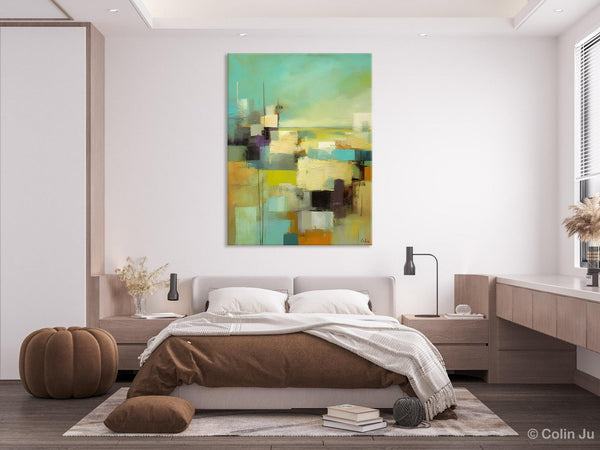 Original Canvas Art, Contemporary Acrylic Painting on Canvas, Large Wall Art Painting for Bedroom, Oversized Modern Abstract Wall Paintings-Silvia Home Craft