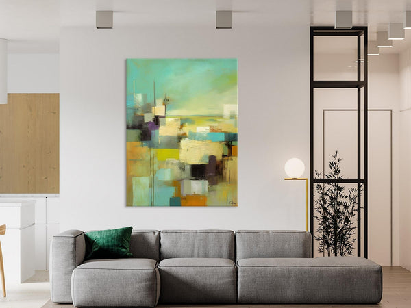 Original Canvas Art, Contemporary Acrylic Painting on Canvas, Large Wall Art Painting for Bedroom, Oversized Modern Abstract Wall Paintings-Silvia Home Craft