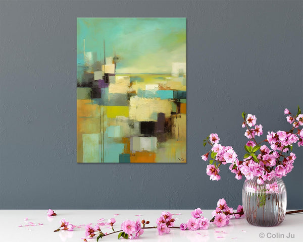 Original Canvas Art, Contemporary Acrylic Painting on Canvas, Large Wall Art Painting for Bedroom, Oversized Modern Abstract Wall Paintings-Silvia Home Craft