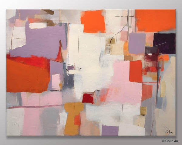Acrylic Paintings on Canvas, Large Original Abstract Art, Contemporary Acrylic Painting on Canvas, Oversized Modern Abstract Wall Paintings-Silvia Home Craft