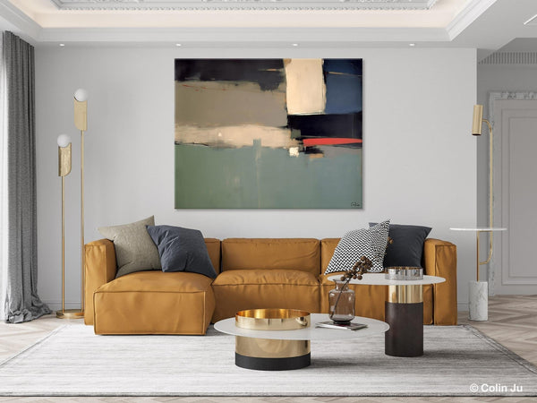 Contemporary Acrylic Paintings, Extra Large Abstract Painting for Living Room, Large Original Abstract Wall Art, Abstract Painting on Canvas-Silvia Home Craft