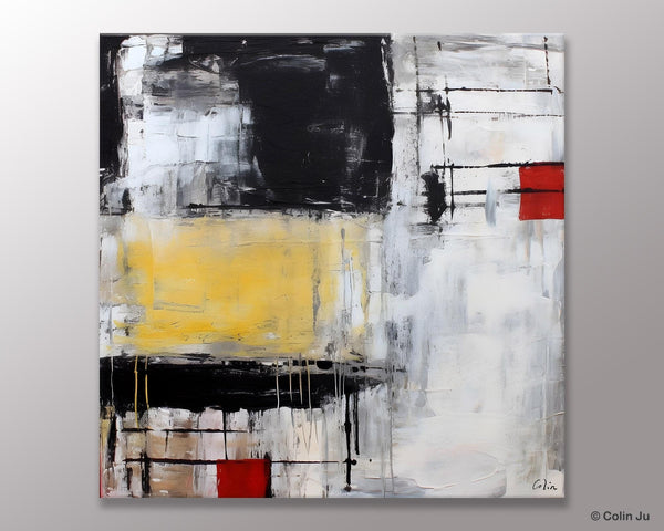 Original Modern Acrylic Artwork, Extra Large Abstract Paintings for Dining Room, Modern Canvas Art Paintings, Abstract Wall Art for Bedroom-Silvia Home Craft