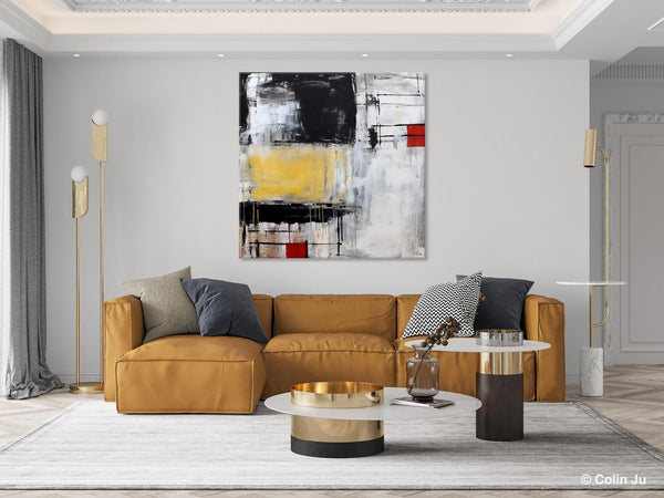 Original Modern Acrylic Artwork, Extra Large Abstract Paintings for Dining Room, Modern Canvas Art Paintings, Abstract Wall Art for Bedroom-Silvia Home Craft