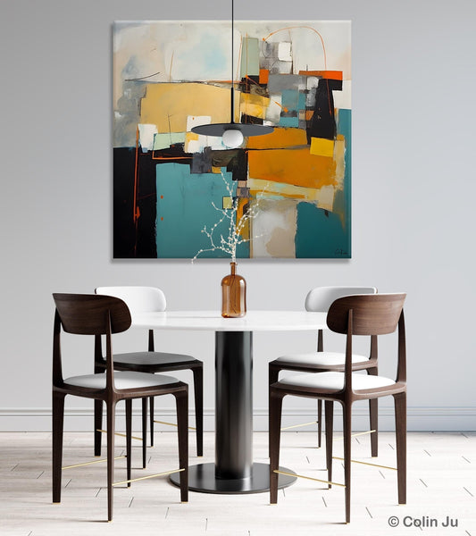 Contemporary Canvas Art for Living Room, Modern Acrylic Paintings, Original Modern Paintings, Extra Large Abstract Paintings on Canvas-Silvia Home Craft