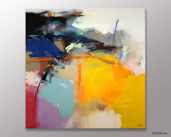 Original Modern Abstract Artwork, Extra Large Canvas Paintings for Living Room, Modern Canvas Art Paintings, Abstract Wall Art for Sale-Silvia Home Craft