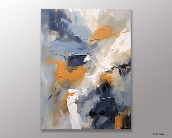 Contemporary Acrylic Paintings on Canvas, Large Wall Art Paintings for Bedroom, Oversized Abstract Wall Art Paintings, Original Abstract Art-Silvia Home Craft