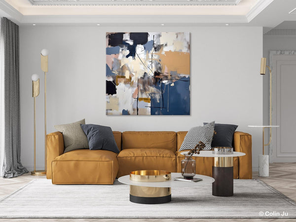 Extra Large Canvas Paintings for Living Room, Original Modern Abstract Artwork, Modern Canvas Art Paintings, Abstract Wall Art for Sale-Silvia Home Craft