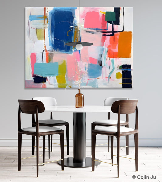Large Wall Art Painting for Bedroom, Original Canvas Art, Oversized Modern Abstract Wall Paintings, Contemporary Acrylic Painting on Canvas-Silvia Home Craft