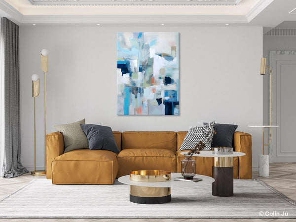 Large Modern Canvas Wall Paintings, Original Abstract Art, Hand Painted Acrylic Painting on Canvas, Large Wall Art Painting for Dining Room-Silvia Home Craft