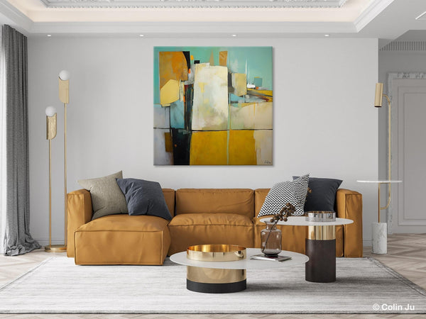 Modern Canvas Paintings, Contemporary Canvas Art, Original Modern Wall Art, Modern Acrylic Artwork, Large Abstract Painting for Bedroom-Silvia Home Craft