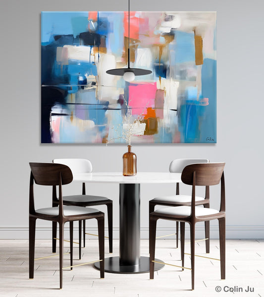 Large Wall Art Paintings, Simple Canvas Art, Contemporary Painting on Canvas, Original Canvas Wall Art for sale, Simple Abstract Paintings-Silvia Home Craft