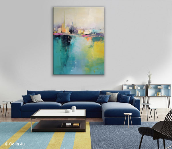 Large Wall Art Painting for Dining Room, Oversized Abstract Art Paintings,Original Canvas Artwork, Contemporary Acrylic Painting on Canvas-Silvia Home Craft