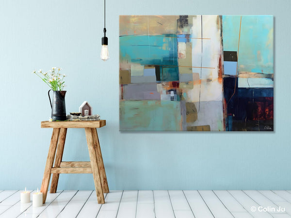 Hand Painted Original Canvas Wall Art, Large Canvas Art Painting for Bedroom, Huge Modern Abstract Paintings, Contemporary Acrylic Paintings-Silvia Home Craft
