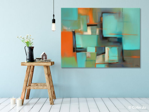 Large Canvas Art Painting for Bedroom, Huge Modern Abstract Paintings, Hand Painted Original Canvas Wall Art, Contemporary Acrylic Paintings-Silvia Home Craft