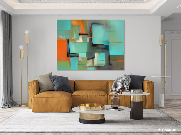 Large Canvas Art Painting for Bedroom, Huge Modern Abstract Paintings, Hand Painted Original Canvas Wall Art, Contemporary Acrylic Paintings-Silvia Home Craft