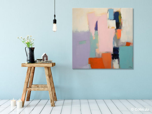 Modern Acrylic Paintings, Original Modern Paintings, Contemporary Canvas Art for Living Room, Extra Large Abstract Paintings on Canvas-Silvia Home Craft