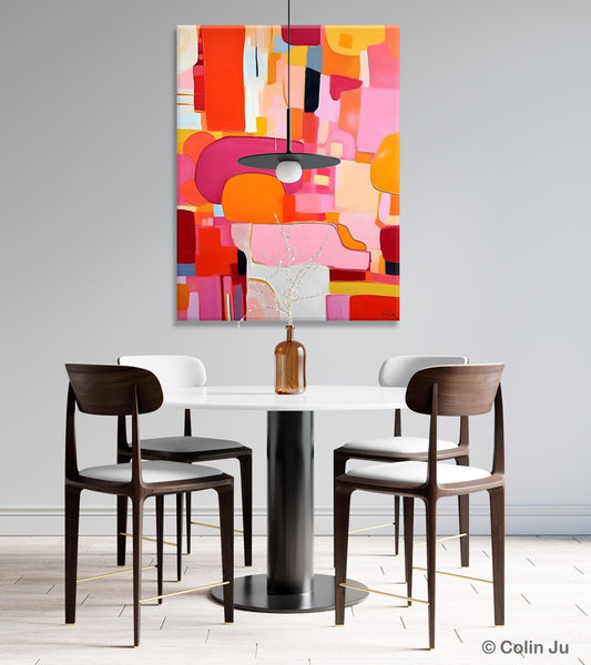 Large Modern Canvas Artwork, Original Wall Art Paintings, Large Paintings for Bedroom, Hand Painted Canvas Art, Acrylic Painting on Canvas-Silvia Home Craft