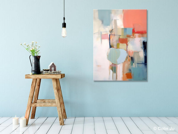 Large Modern Paintings, Original Abstract Canvas Art, Large Wall Painting for Bedroom, Hand Painted Canvas Art, Acrylic Painting on Canvas-Silvia Home Craft