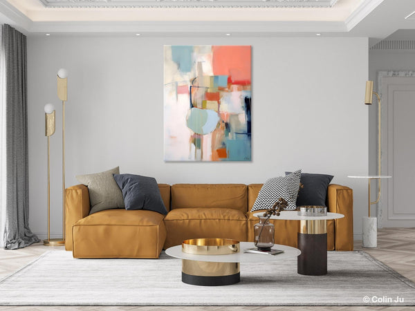 Large Modern Paintings, Original Abstract Canvas Art, Large Wall Painting for Bedroom, Hand Painted Canvas Art, Acrylic Painting on Canvas-Silvia Home Craft