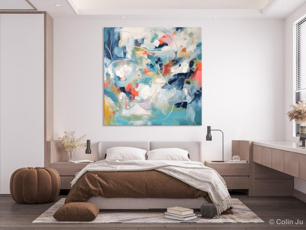 Modern Acrylic Art, Modern Original Abstract Art, Large Abstract Art for Bedroom, Simple Canvas Paintings for Sale, Contemporary Canvas Art-Silvia Home Craft