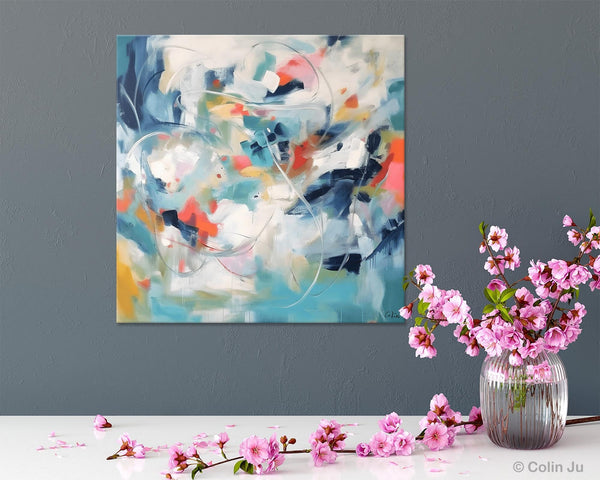 Modern Acrylic Art, Modern Original Abstract Art, Large Abstract Art for Bedroom, Simple Canvas Paintings for Sale, Contemporary Canvas Art-Silvia Home Craft