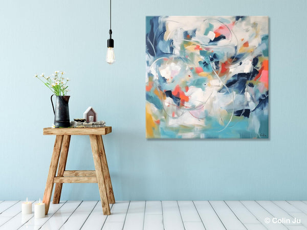 Modern Acrylic Art, Modern Original Abstract Art, Large Abstract Art for Bedroom, Simple Canvas Paintings for Sale, Contemporary Canvas Art-Silvia Home Craft