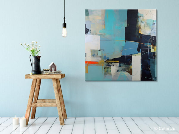 Original Abstract Wall Art, Contemporary Canvas Art, Simple Canvas Paintings, Large Abstract Art for Bedroom, Modern Acrylic Art for Sale-Silvia Home Craft