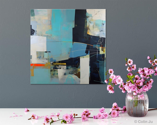 Original Abstract Wall Art, Contemporary Canvas Art, Simple Canvas Paintings, Large Abstract Art for Bedroom, Modern Acrylic Art for Sale-Silvia Home Craft