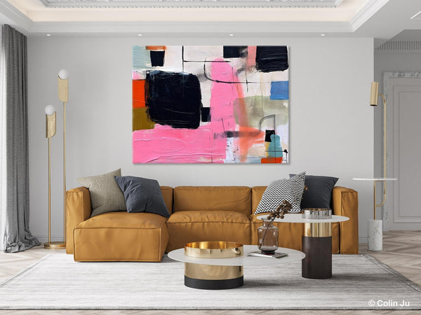 Contemporary Painting on Canvas, Extra Large Wall Art Paintings, Simple Canvas Art, Original Canvas Art for sale, Simple Abstract Paintings-Silvia Home Craft