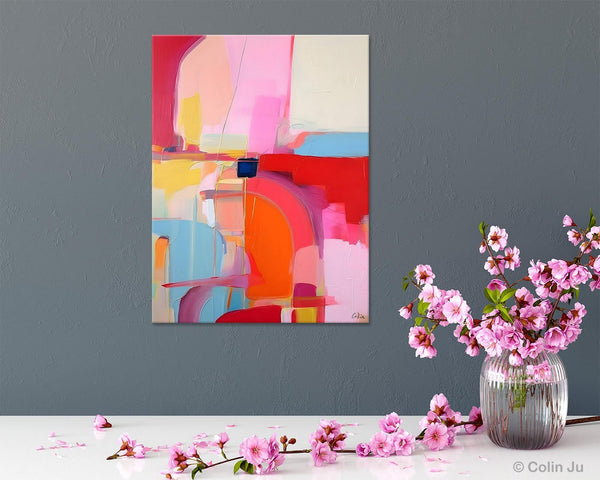 Contemporary Abstract Paintings on Canvas, Oversized Abstract Wall Art Paintings, Large Wall Paintings for Bedroom, Original Abstract Art-Silvia Home Craft