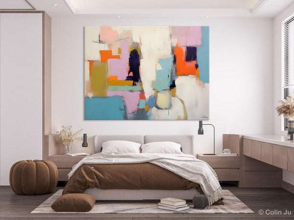 Oversized Abstract Wall Art Paintings, Large Wall Painting for Living Room, Contemporary Abstract Paintings on Canvas, Original Abstract Art-Silvia Home Craft