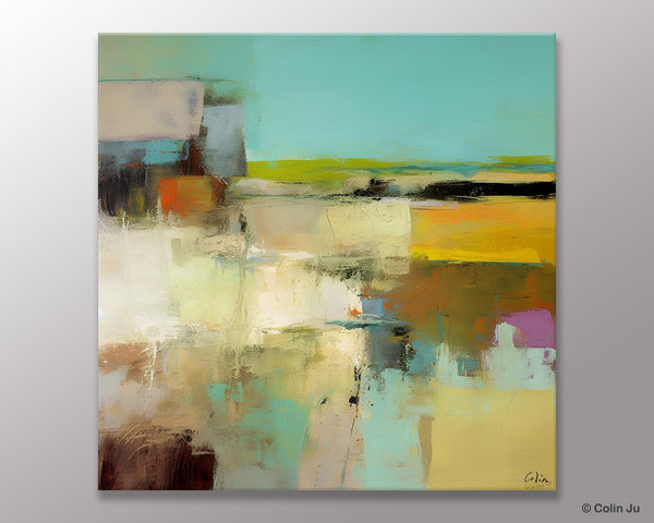 Original Modern Abstract Art for Bedroom, Extra Large Canvas Paintings for Living Room, Abstract Wall Art for Sale, Simple Modern Art-Silvia Home Craft