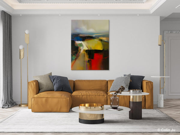 Oversized Abstract Wall Art Paintings, Large Wall Paintings for Bedroom, Contemporary Abstract Paintings on Canvas, Original Abstract Art-Silvia Home Craft