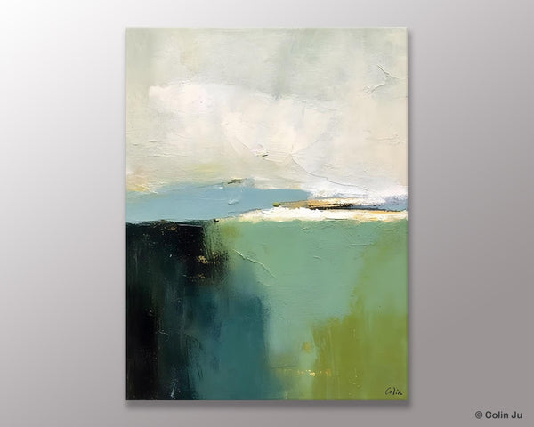 Simple Modern Wall Art, Oversized Contemporary Acrylic Paintings, Original Abstract Paintings, Extra Large Canvas Painting for Living Room-Silvia Home Craft
