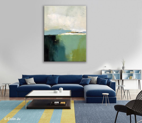 Simple Modern Wall Art, Oversized Contemporary Acrylic Paintings, Original Abstract Paintings, Extra Large Canvas Painting for Living Room-Silvia Home Craft