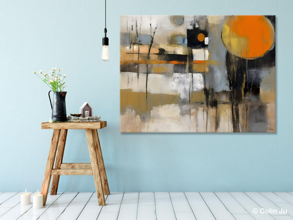 Large Wall Art Painting for Bedroom, Oversized Abstract Wall Art Paintings, Original Modern Artwork, Contemporary Acrylic Painting on Canvas-Silvia Home Craft